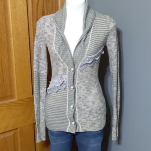 Buckle BKE Boutique Lace Trimmed Cardigan